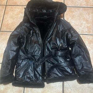 Wilda Midnight Black Leather Jacket